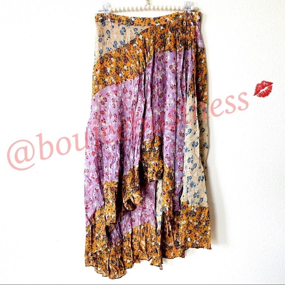 ZARA Floral Print Skirt - Picture 4 of 8
